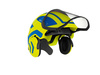 Kask protos integral Forest Żółty Hi-Vis niebieski